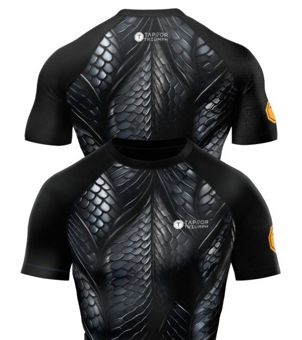 Black Snake Skin Rash Guard