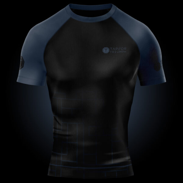 Black and Blue Rash Guard - Image 2